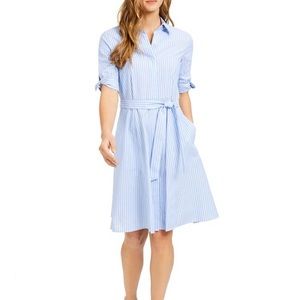 Calvin Klein cotton striped shirtdress